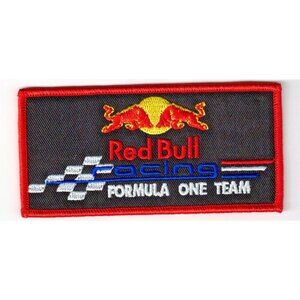 Redbull Energy Drink Red Formula One F1 Racing Team 4in Patch Iron / Sew-On